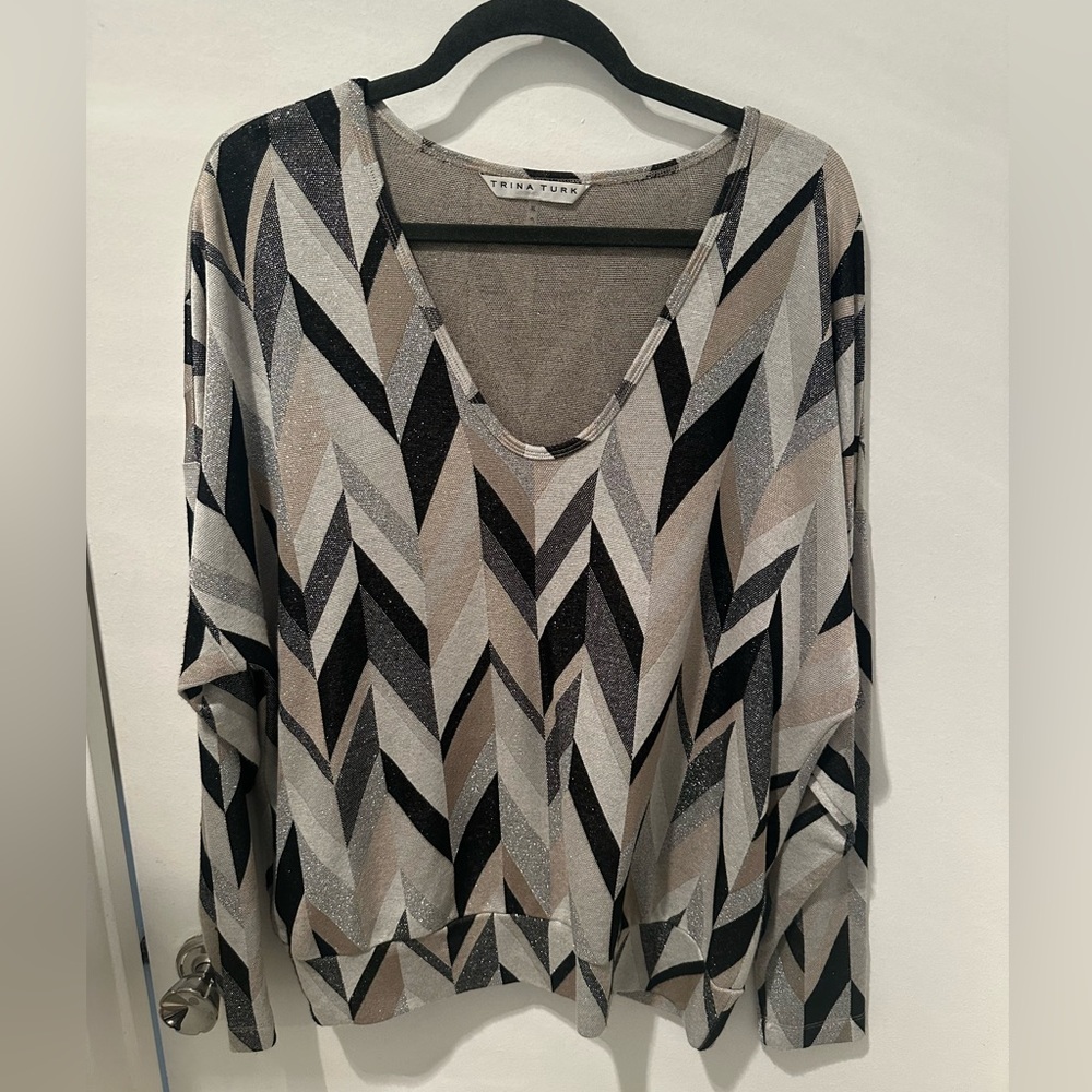 Trina Turk “Fancy Shirt” - Size XL